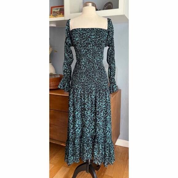 MISA Los Angeles Rashida Smocked Midi Dress - Picture 2 of 12